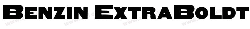 Benzin ExtraBoldttf字体转换
